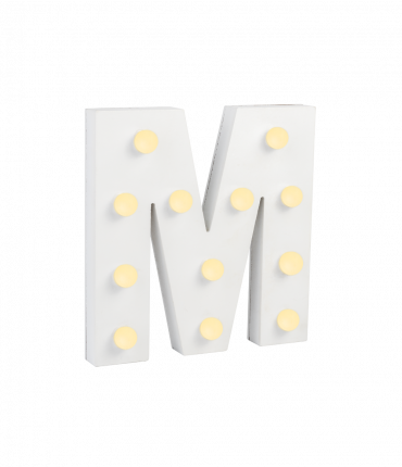 Light Letters - M
