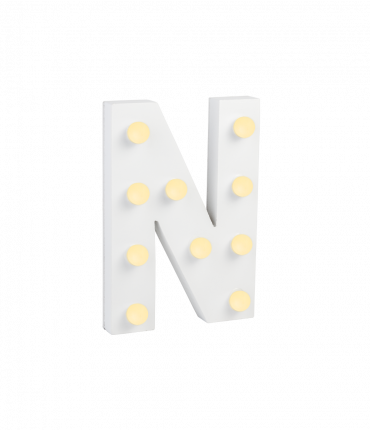 Light Letters - N