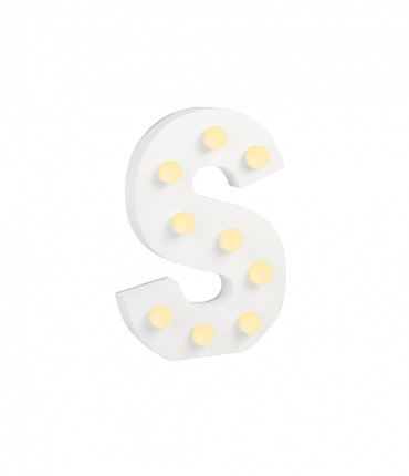 Light Letters - S