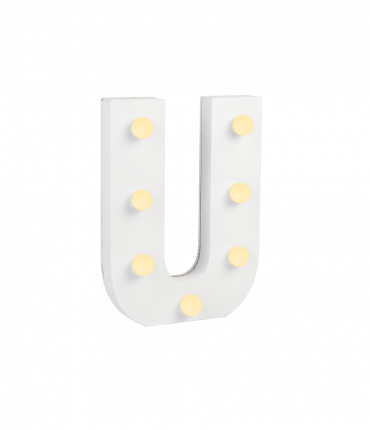 Light Letters - U