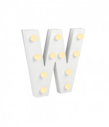 Light Letters - W