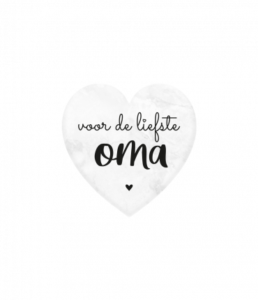 Marmeren hartjes - Oma
