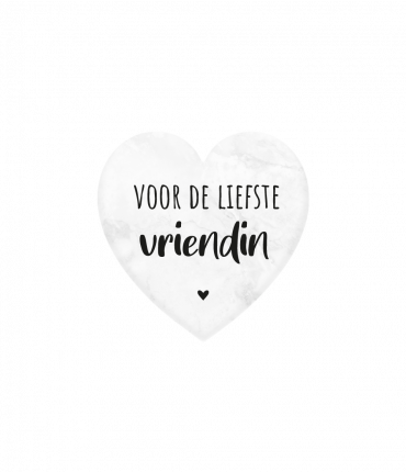 Marmeren hartjes - Vriendin