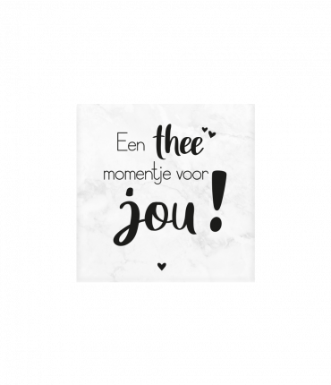Marmeren onderzetters - Thee momentje