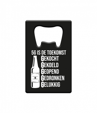 Metal beer opener - 5G is de toekomst