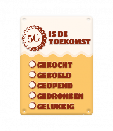 Metal signs - 5G is de toekomst