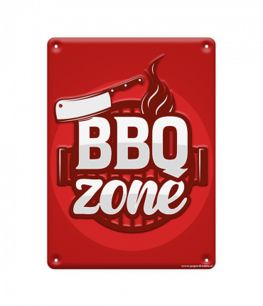 Metal signs - BBQ zone