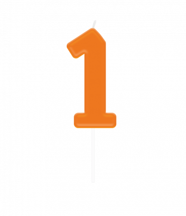 Number candle - 1