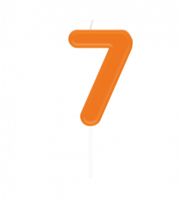 Number candle - 7