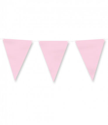Paper flagline - Pastel light pink