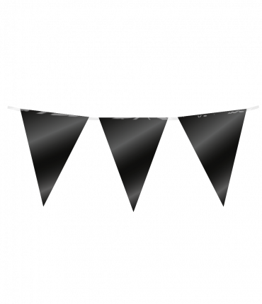 Party Flag Foil - Black