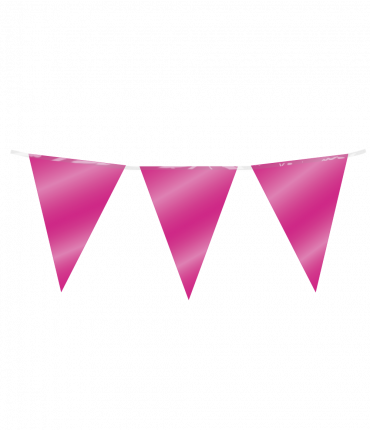Party Flag Foil  - Fuchsia