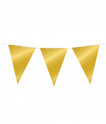 Party Flag Foil - Gold