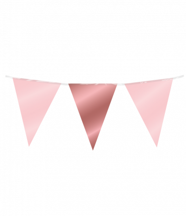 Party Flag Foil - Pink Rose gold