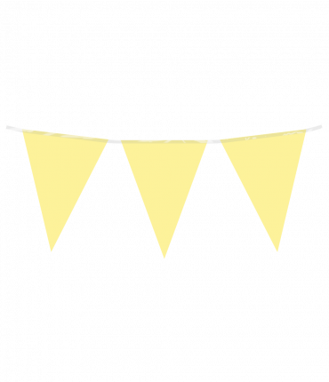 Party Flag PE - Pastel yellow