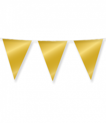 Party Flags foil - Gold