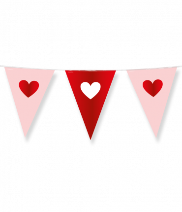 Party Flags foil - Love