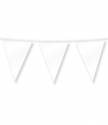 Party Flags foil - Pearl white