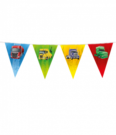 Party Flags foil - Trucks