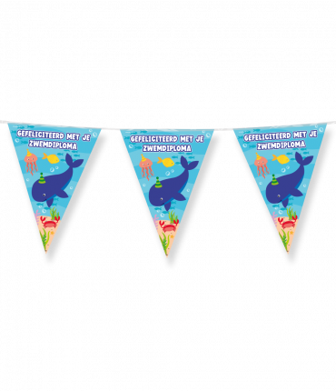 Party Flags foil - Zwemdiploma