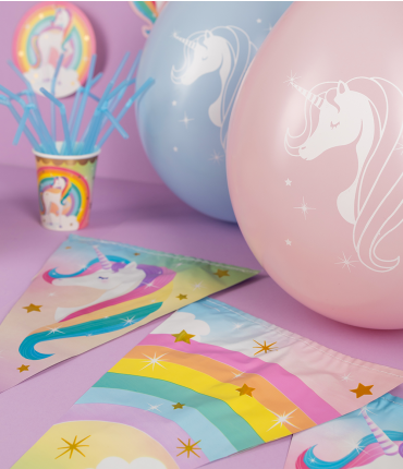 Party Flags foil - Unicorn sfeer