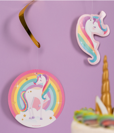 Swirl decorations - Unicorn sfeer