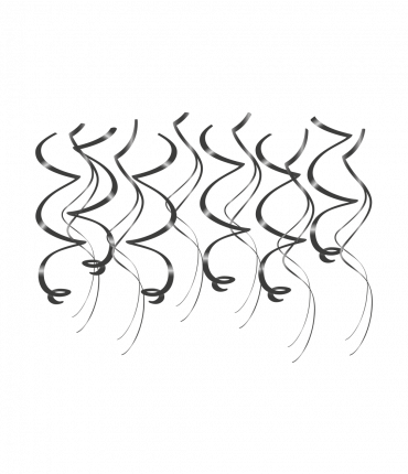 Swirl decorations - Black
