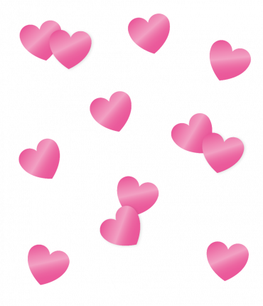 Table confetti - Pink heart