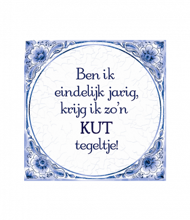 Tegels delfts blauw - Kut tegeltje