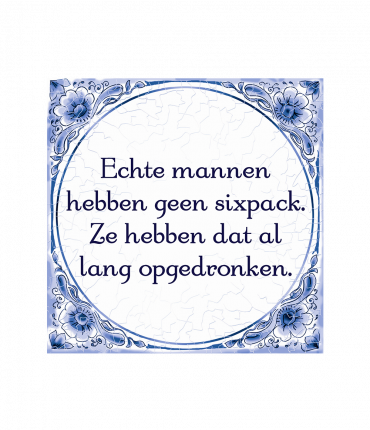 Tegels delfts blauw - Sixpack