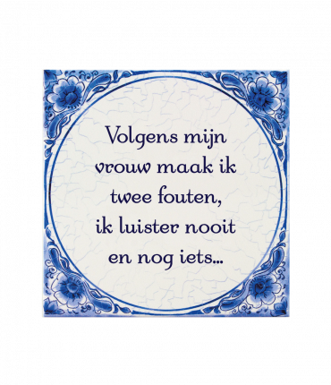 Tegels delfts blauw - Twee fouten