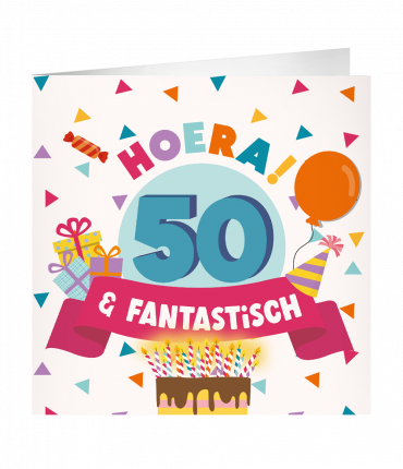 XL Greeting Cards - 50 jaar