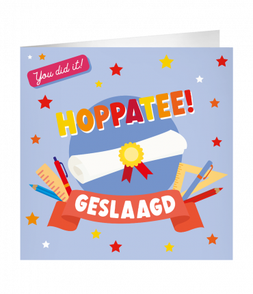 XL Greeting Cards - Geslaagd school