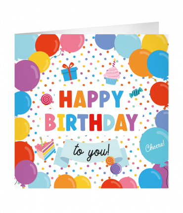 XL Greeting Cards - Happy Birthday