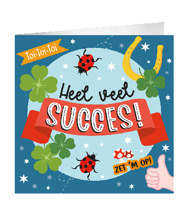 XL Greeting Cards - Heel veel succes