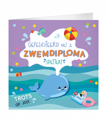 XL Greeting Cards - Zwemdiploma