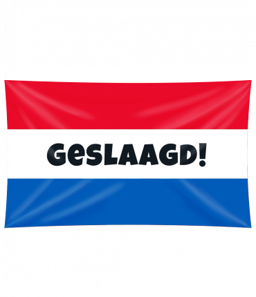 XXL Flag - Geslaagd rwb