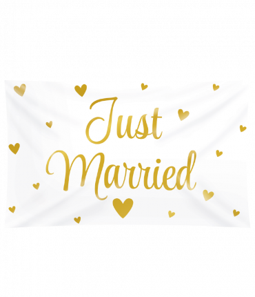 XXL Flag - Just married