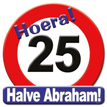 Huldeschild - 25 jaar halve Abraham
