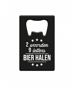 Metal beer opener - Bier halen