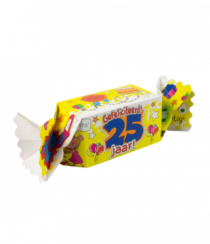 Kado/Snoepverpakking nieuw - 25 jaar