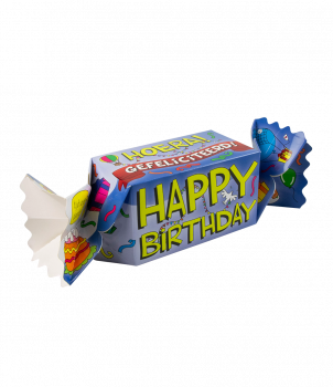 Kado/Snoepverpakking Nieuw - Happy birthday