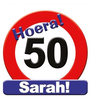 Huldeschild - 50 jaar Sarah