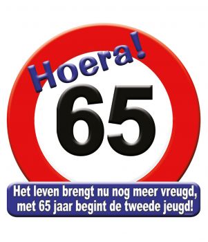 Huldeschild - 65 jaar