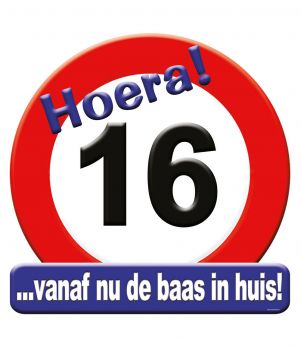 Huldeschild - 16 jaar