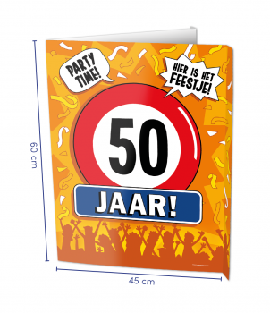 Window signs - 50 jaar