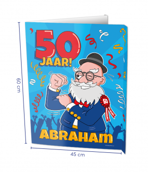 Window signs - Abraham 50 jaar