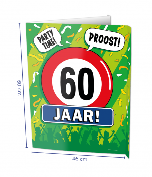 Window signs - 60 jaar