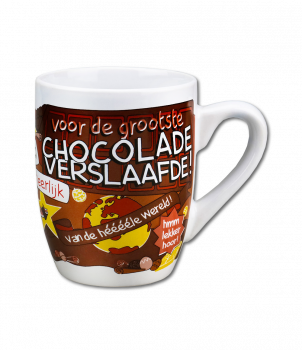 Cartoonmok Chocolade verslaafde