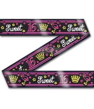 Neon party tape - Sweet 16